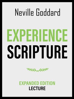 cover image of Experience Scripture--Expanded Edition Lecture